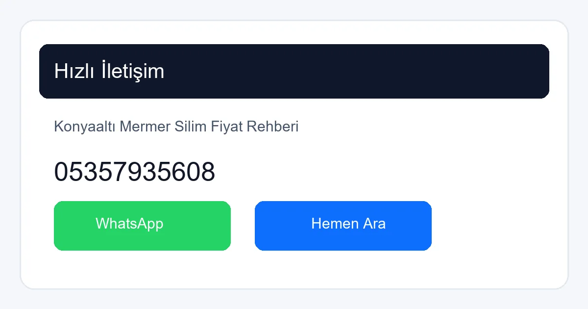 Antalya Mermer Silim Randevu Alın